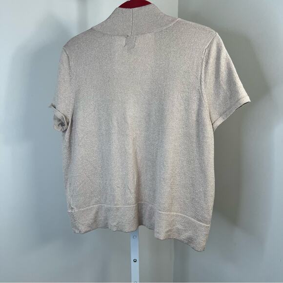 212 Collection Gold Speck Nude Cardigan Size Large - Picture 6 of 8